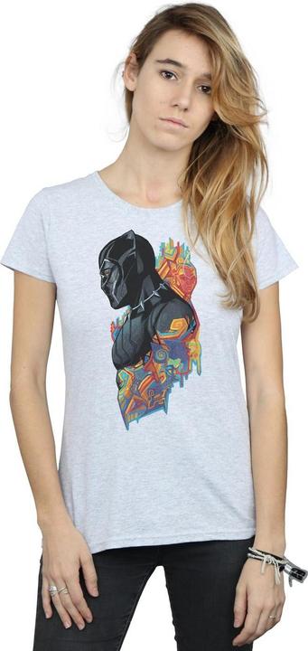 Produktbild Schwarzer Panther Profil TShirt aus Baumwolle (M)