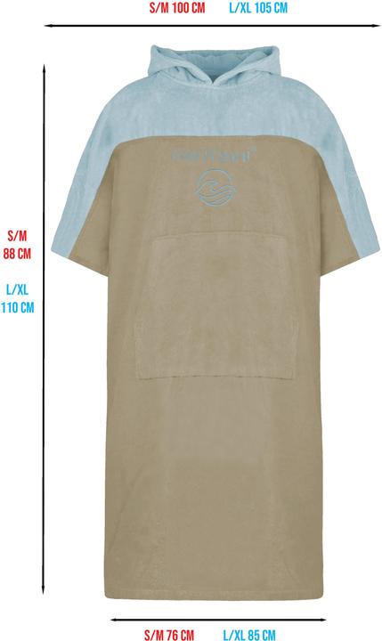 Actual product image Normani Ladies Surfer Poncho Kuta - 8779 (S, M)