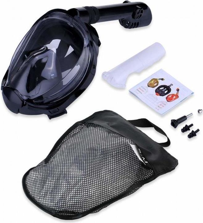 Image du produit JTI Masque de plongée intégral et tuba avec support GoPro