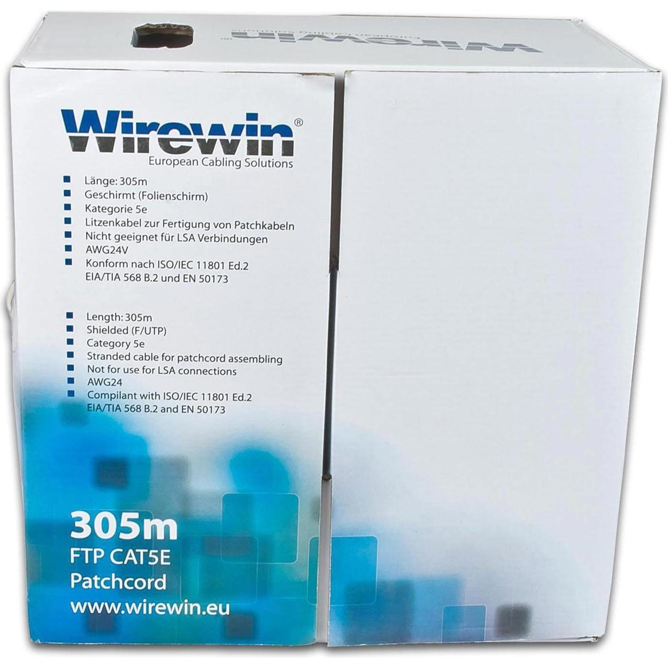 Thumbnail - Wirewin Netzwerkkabel (F/UTP, CAT5e, 305 m), Netzwerkkabel