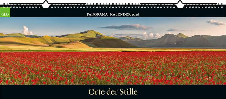 Neumann GEO Panorama: Orte der Stille 2026 - Panorama-Kalender - Wand-Kalender - Gross-Formate - 120x5 (Harter Einband, Deutsch)