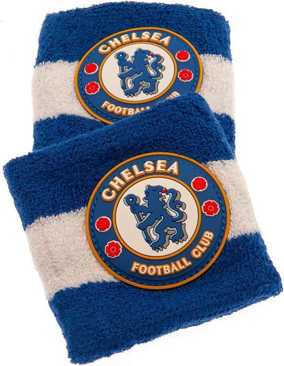 Produktbild Chelsea FC Adult Crest Baumwollarmband (2er Pack) (100% synthetisches Material)