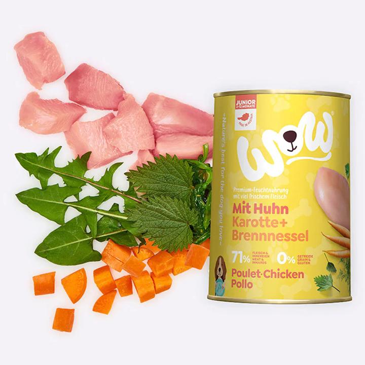 Produktbild WOW Junior, Huhn mit Karotten (Junior, 1 Stk., 925 g)