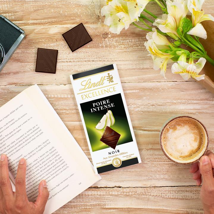 Actual product image Lindt Excellence dark pear chocolate bar (100 g)