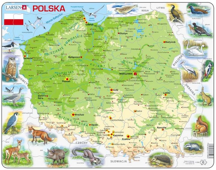 Actual product image Larsen Poland with animals (61 pieces)