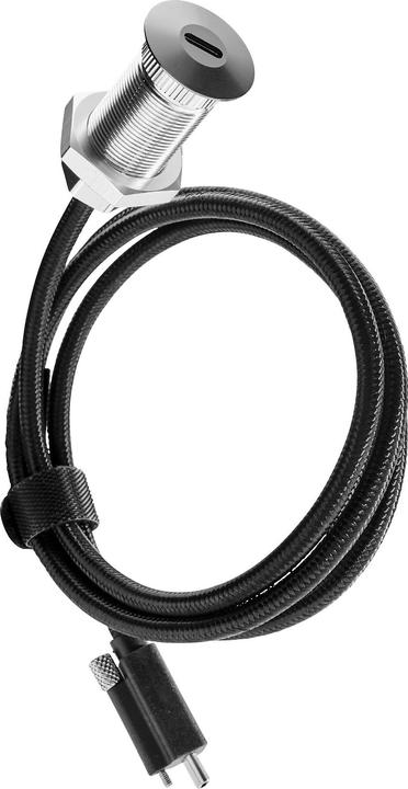 Actual product image Ochno Socket USB-C chargi g only 2m screw aluminium (2 m, USB 3.2 Gen 2)