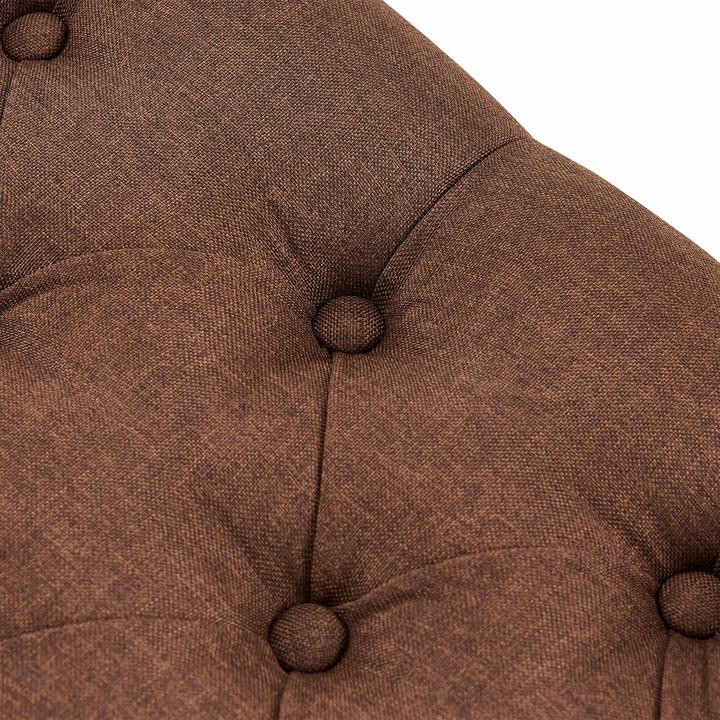 Actual product image Swisshandel24 Bench Amun fabric B150, brown (150 cm)