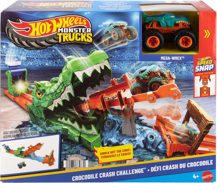 Mattel Hot Wheels Monster Trucks Krokodil Crash Challenge