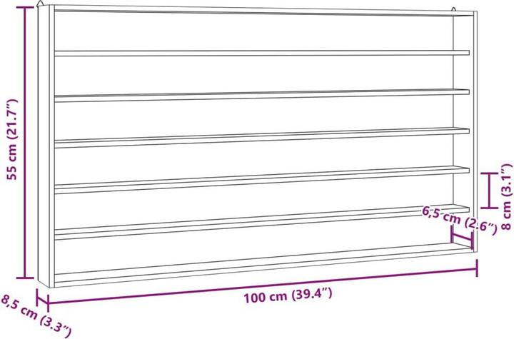 Immagine prodotto vidaXL Holz-Sammlervitrine