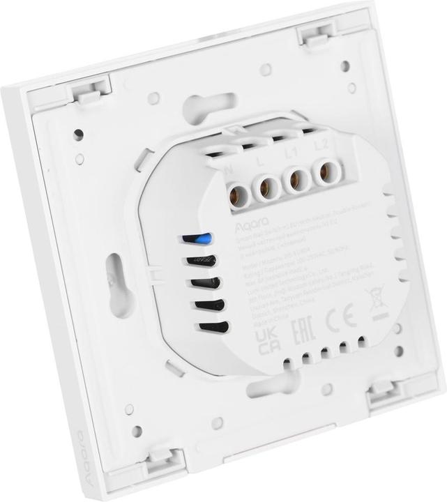 Image du produit Aqara Interrupteur mural intelligent H1 Blanc avec neutre, double rocker (Zigbee)