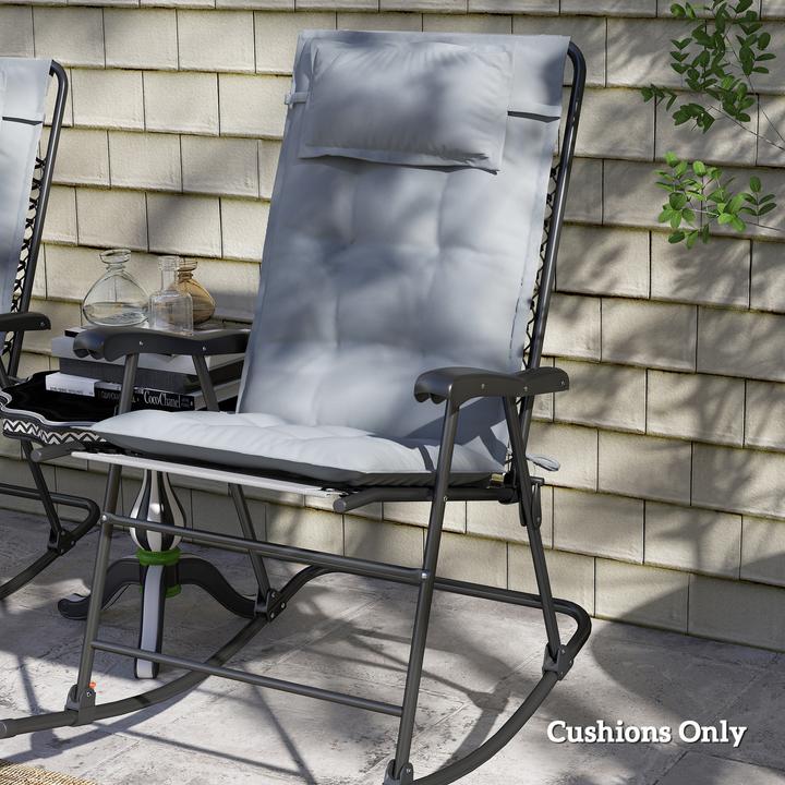 Actual product image Outsunny Liegenauflage Polyester Hellgrau (116 x 50 cm)