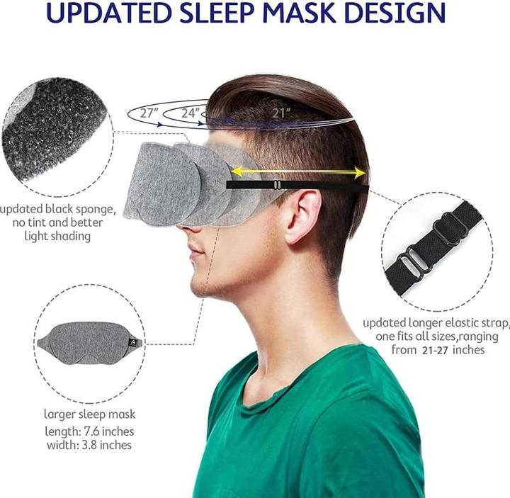 Immagine prodotto Mavogel Maschera per il sonno in cotone (Maschera sonno)