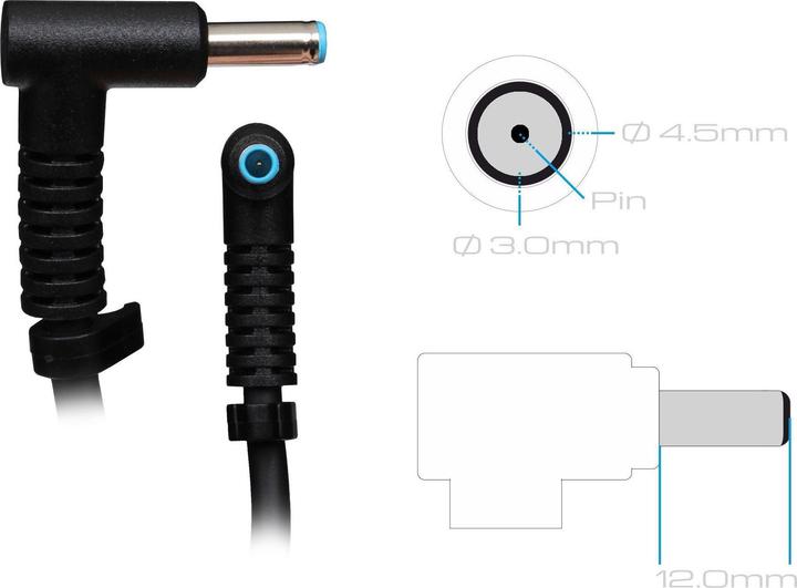 Image du produit HP 150 W Slim Smart-Netzteil (4,5 mm) (150 W)