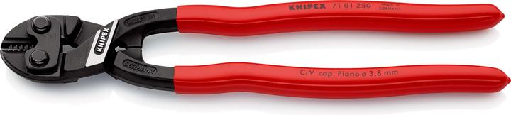 Image du produit Knipex Coupe-boulon compact DIN ISO 5745 L.200mm forme 0 droite sans encoche noir atram. Poignées K... (305 mm)
