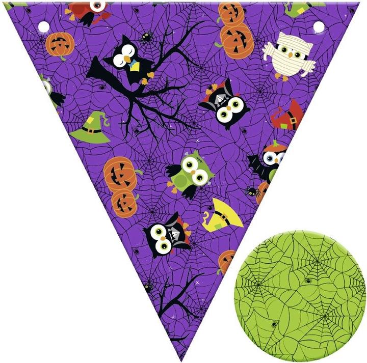 Actual product image Ursus Craft set Halloween 12 pennants, triangle