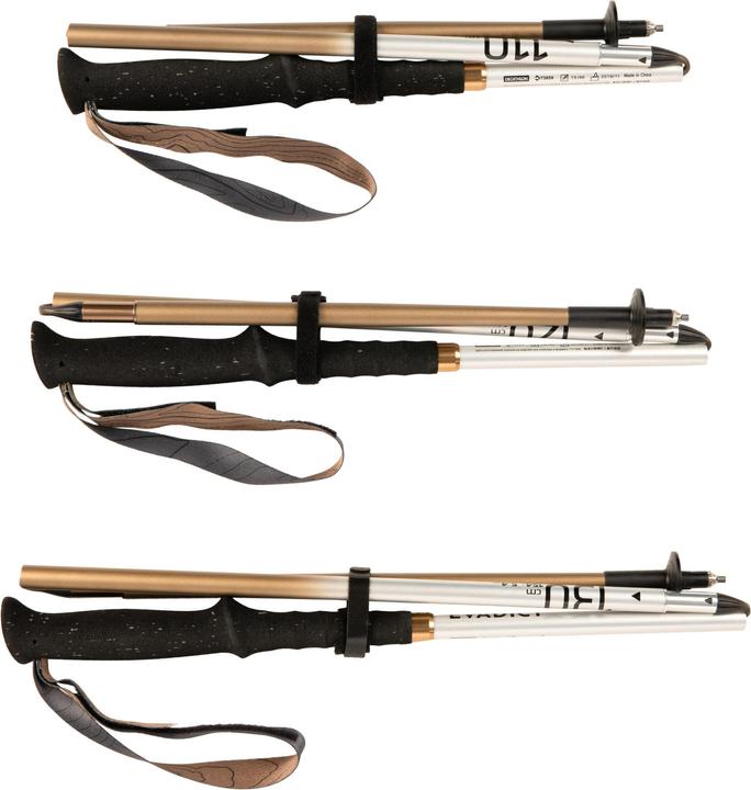 Image du produit Kiprun Bâtons trail running pliables aluminium recyclé 3 brins - 500 (125 cm)