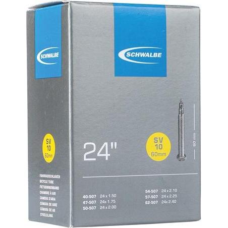 Schwalbe, Tubo per bici, (Presta (SV), 24", 60 mm)