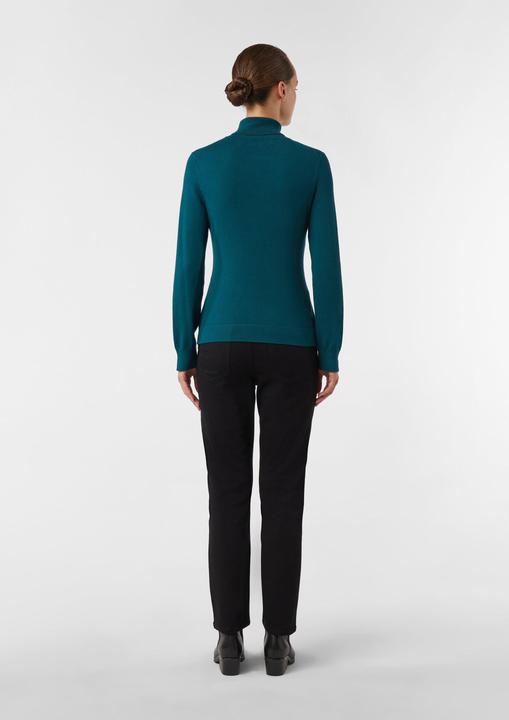 Produktbild Comma Strickpullover Feinstrickpullover mit Rollkragen und Schlitz am Ärmel (34)