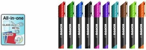 Produktbild Kores Permanent-Marker "K MARKER", Keilspitze, violett (1 x)