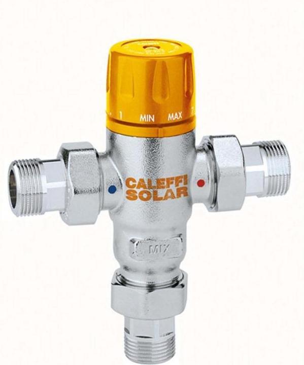 Caleffi Solar thermostatic mixing valve f inlet temperatures b 100 GrC 3/4inch