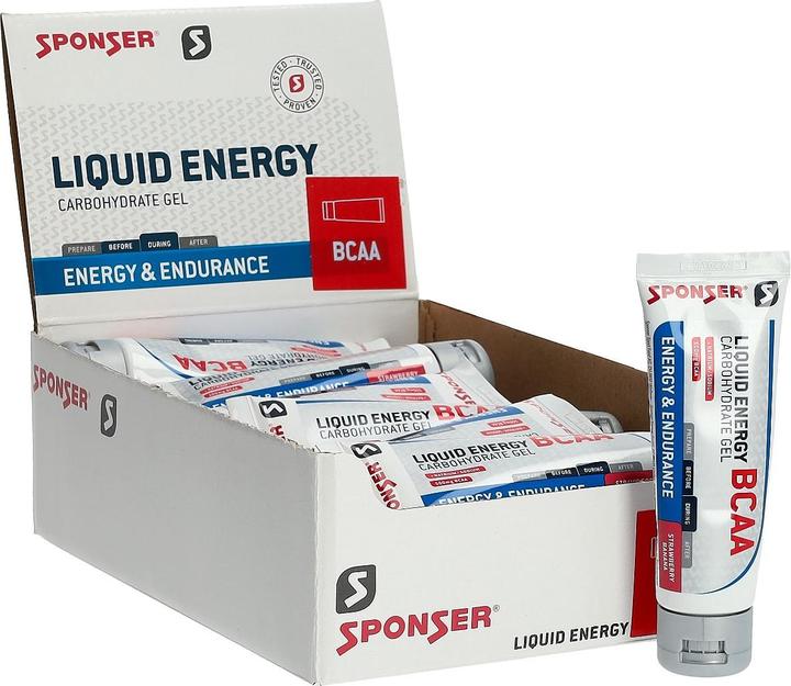 Produktbild Sponser Display Liquid Energy (Banane, Erdbeere, 18 Stk., 1260 g)