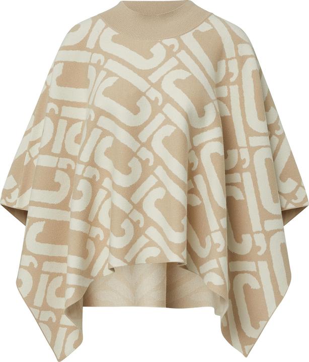 Produktbild Comma Indoor-Poncho Strick-Poncho mit Logo-Muster (One Size)