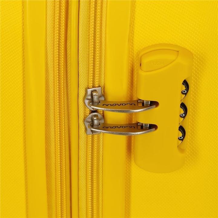 Actual product image Movom Rigid ABS Suitcase Set with Multidirectional Wheels and Combination Lock