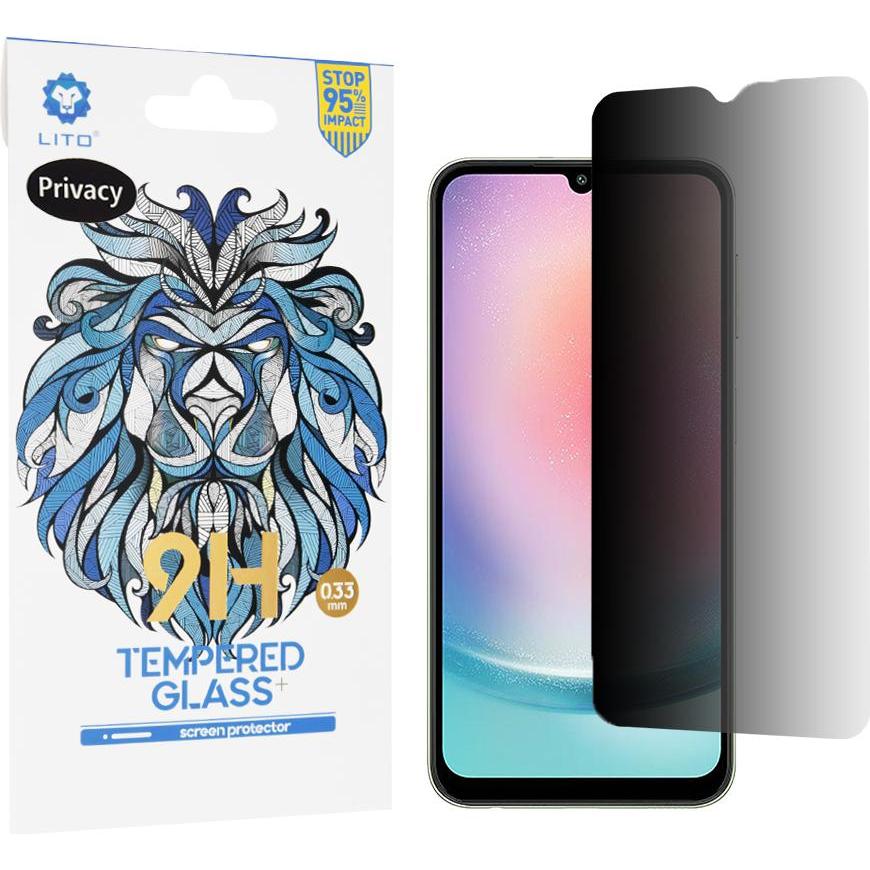 Lito - 2.5D Classic Glass - Samsung Galaxy A24 - Privacy (1 pz., Samsung Galaxy A24), Pellicola protettiva smartphone, Trasparente