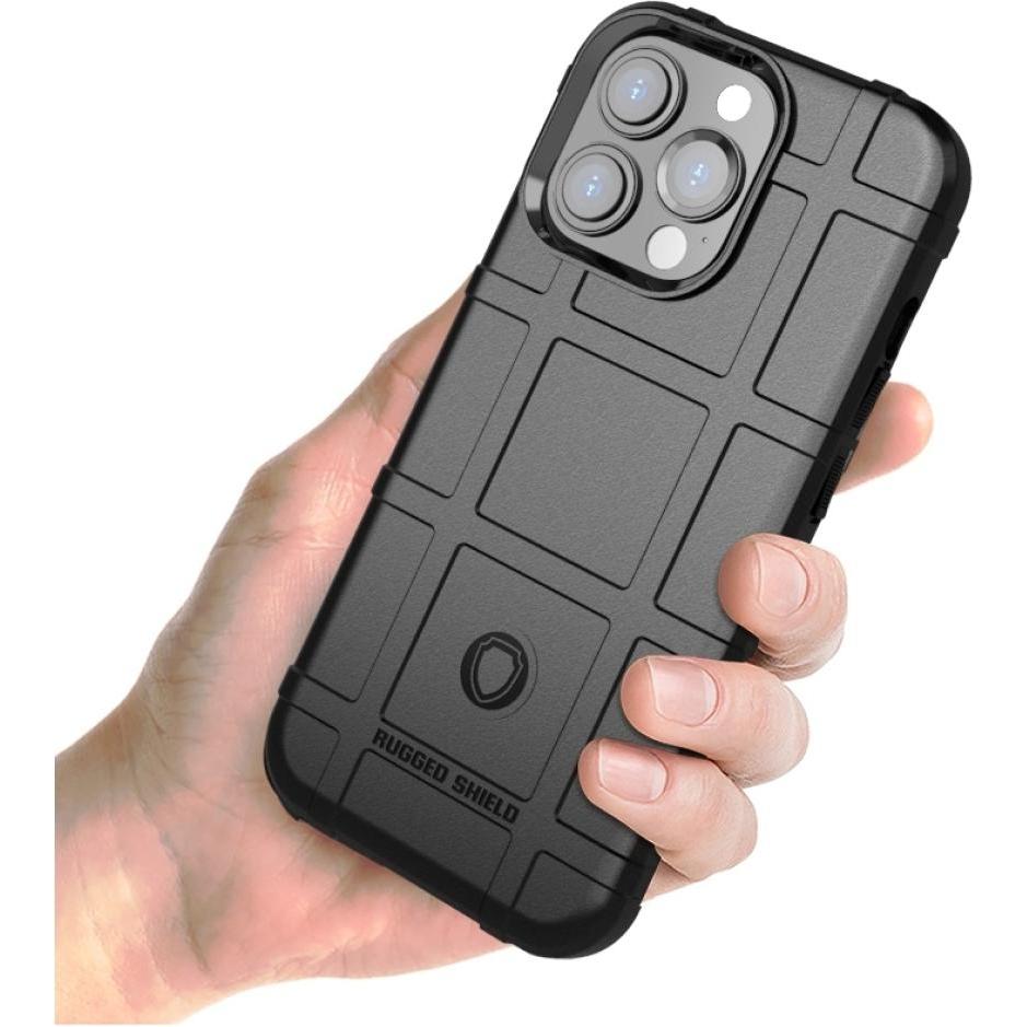 Thumbnail - Screenguard Apple iPhone 14 Pro Rugged Shield Hülle (Apple iPhone 14 Pro), Smartphone Hülle, Schwarz