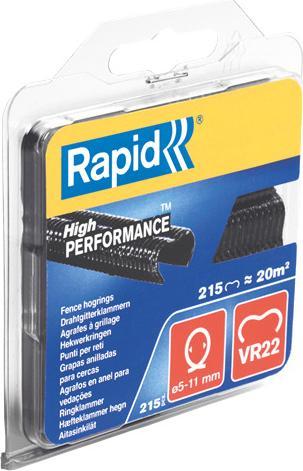 Produktbild Rapid VR22 Ringklammern schwarz 215 Stück