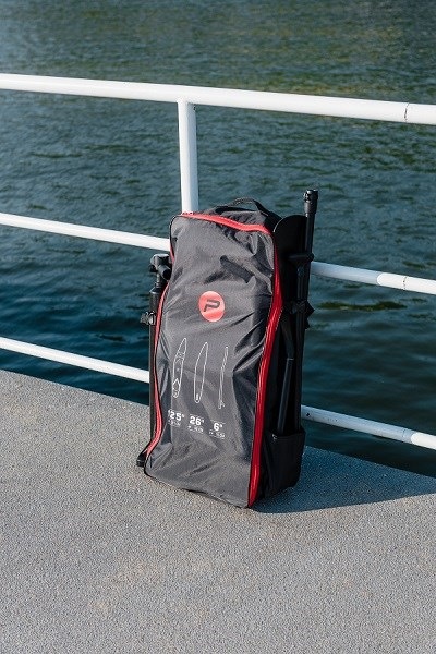 Actual product image Pure Pure2improve Stand-Up Paddle Board 4Fun Basic 320 (white/red/grey, 320cm × 76cm × 15cm, 10.6kg)