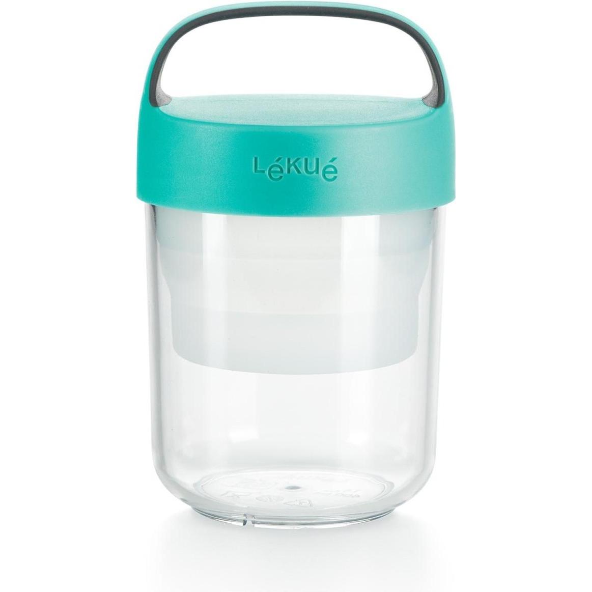 Lékué Portapranzo Blu Trasparente - Contenitore Porta Portare