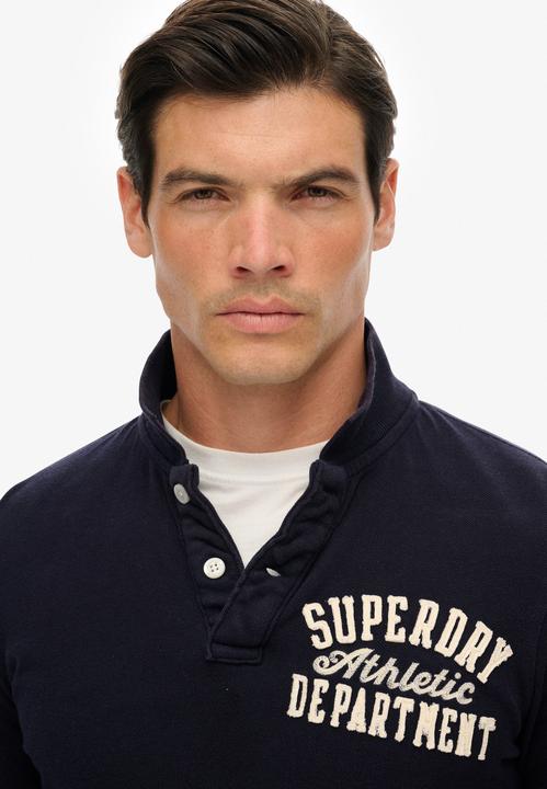Actual product image Superdry Vintage Athletic Long Sleeve Polo (XXL)