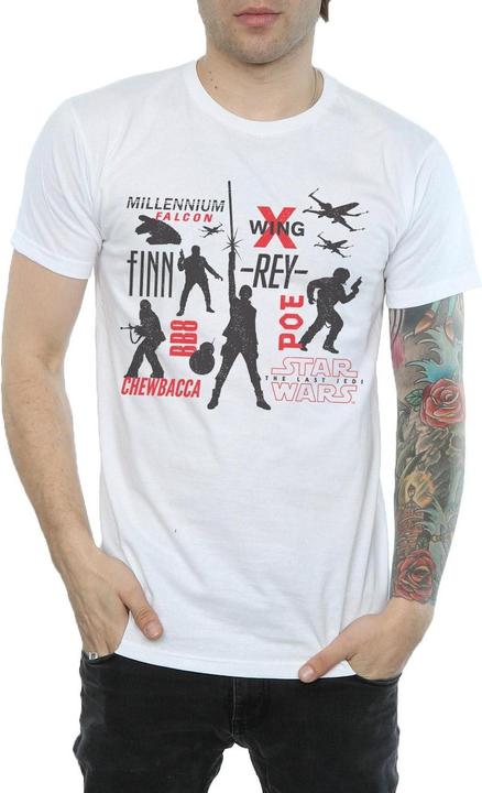 Image du produit Star Wars - T-shirt THE LAST JEDI REBELLION SILHOUETTES - Homme (3XL)