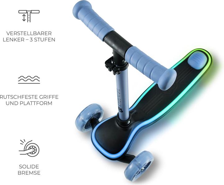 Actual product image KinderKraft scooter RAKET BLUE