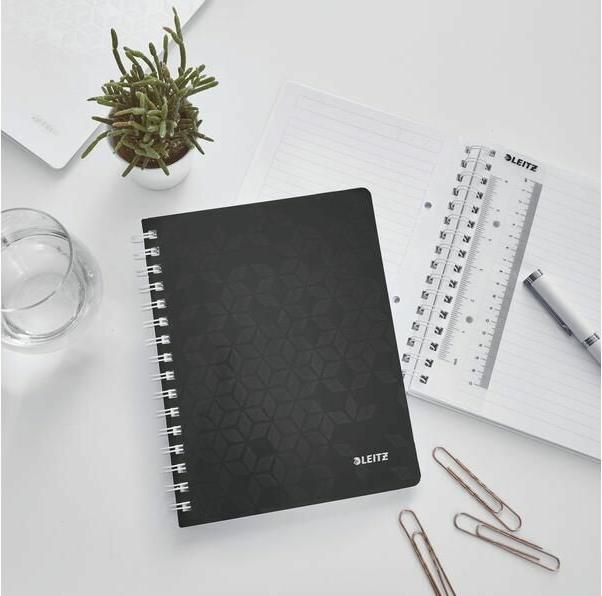 Actual product image Leitz WOW college notebook spiral bound with PP cover (A5, Lined, Hardcover)