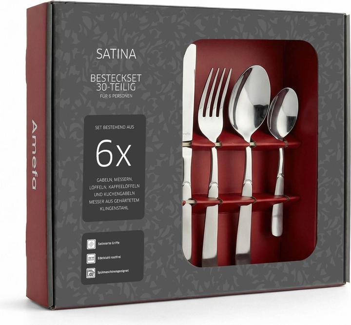 Image du produit Amefa SATINA Set de couverts 30 pièces (30 pcs, Set de couverts)