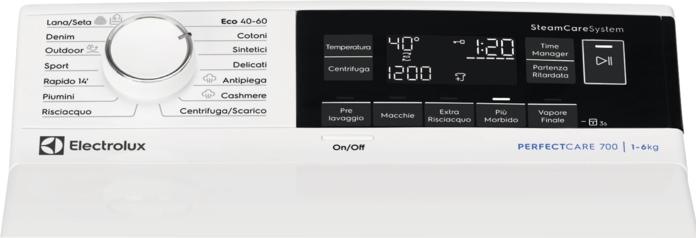 Actual product image Electrolux 700 Lavatrice Carica dall'Alto 6Kg 1300 (6 kg, Downwards)