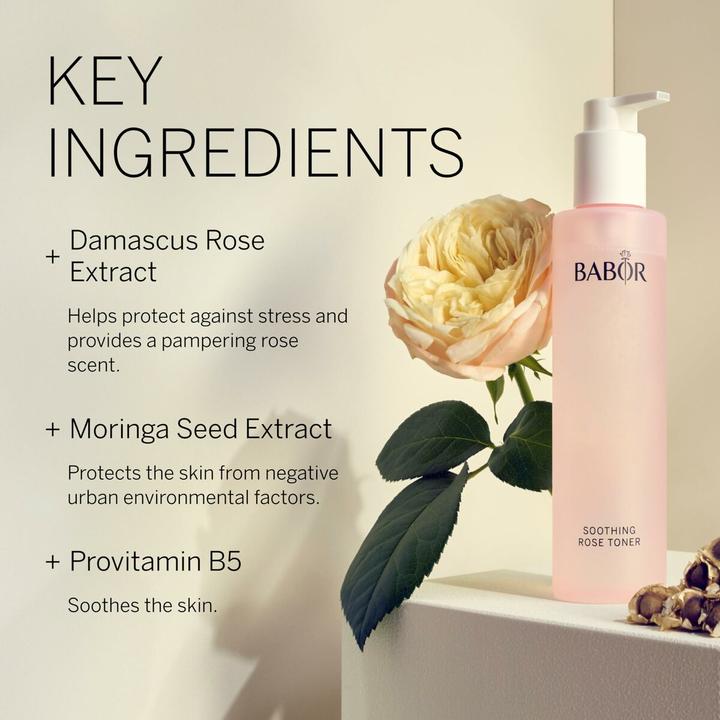 Image du produit Babor Soothing Rose Toner (Lingettes nettoyantes pour le visage, 200 g)