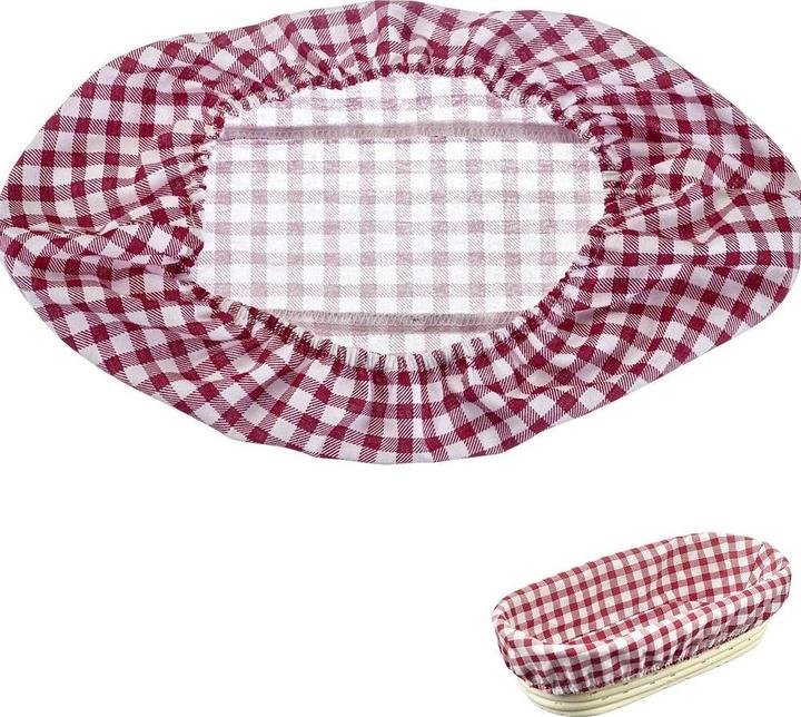Actual product image Westmark Cover for basket, oval large, plaid