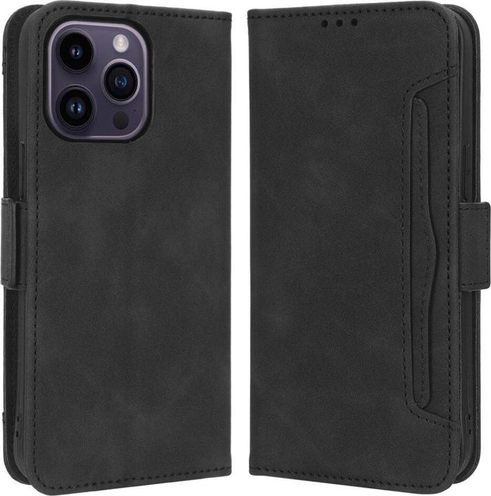 Produktbild Cover-Discount iPhone 15 Pro Max - Etui mit vielen Kartenfächer schwarz (Apple iPhone 15 Pro Max)
