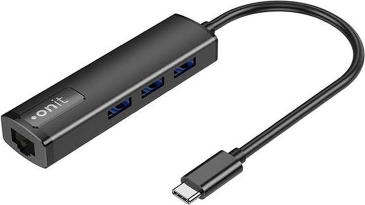 Produktbild Onit USB-C-Hub 3A1RJ45 (USB-C, 4 Ports)