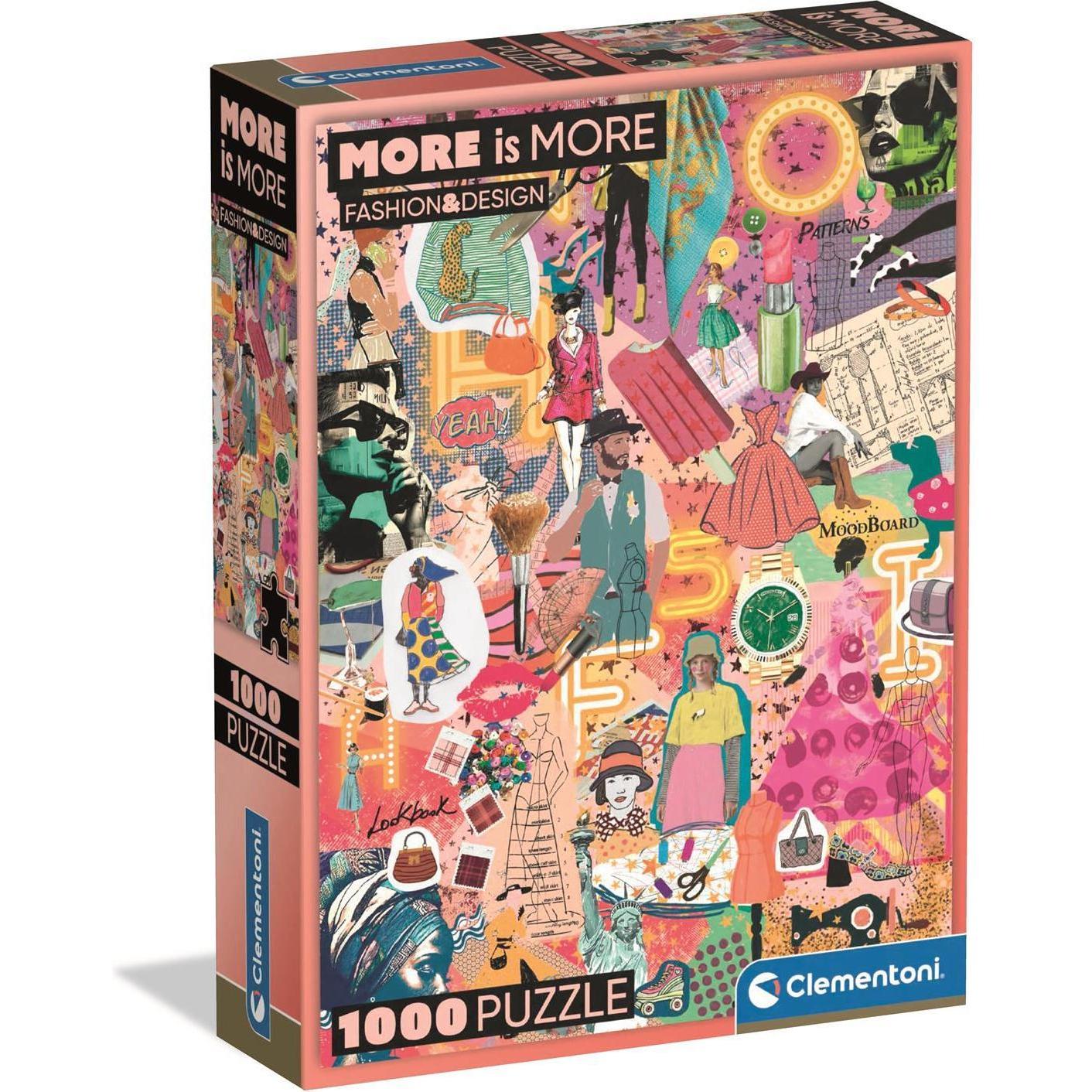 Clementoni Multicolore Puzzle 1000 Compact Fashion&Design (1000 Pezzi)