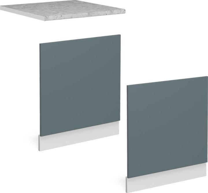 Blue-Grey, Marble-white