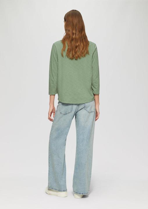 Immagine prodotto S.Oliver T-Shirt Shirt mit Flammgarnstruktur und 3/4-Ärmeln (44)