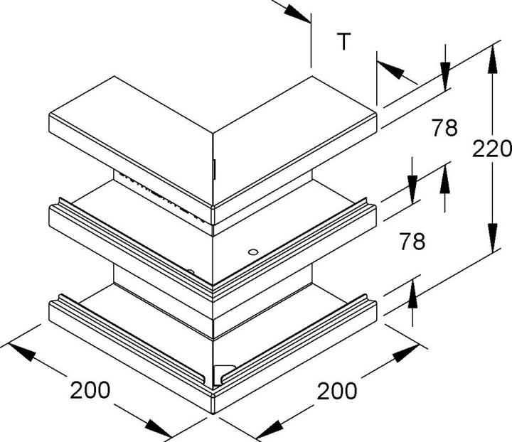 Actual product image Niedax DKA 220-78T80 C (8 cm)