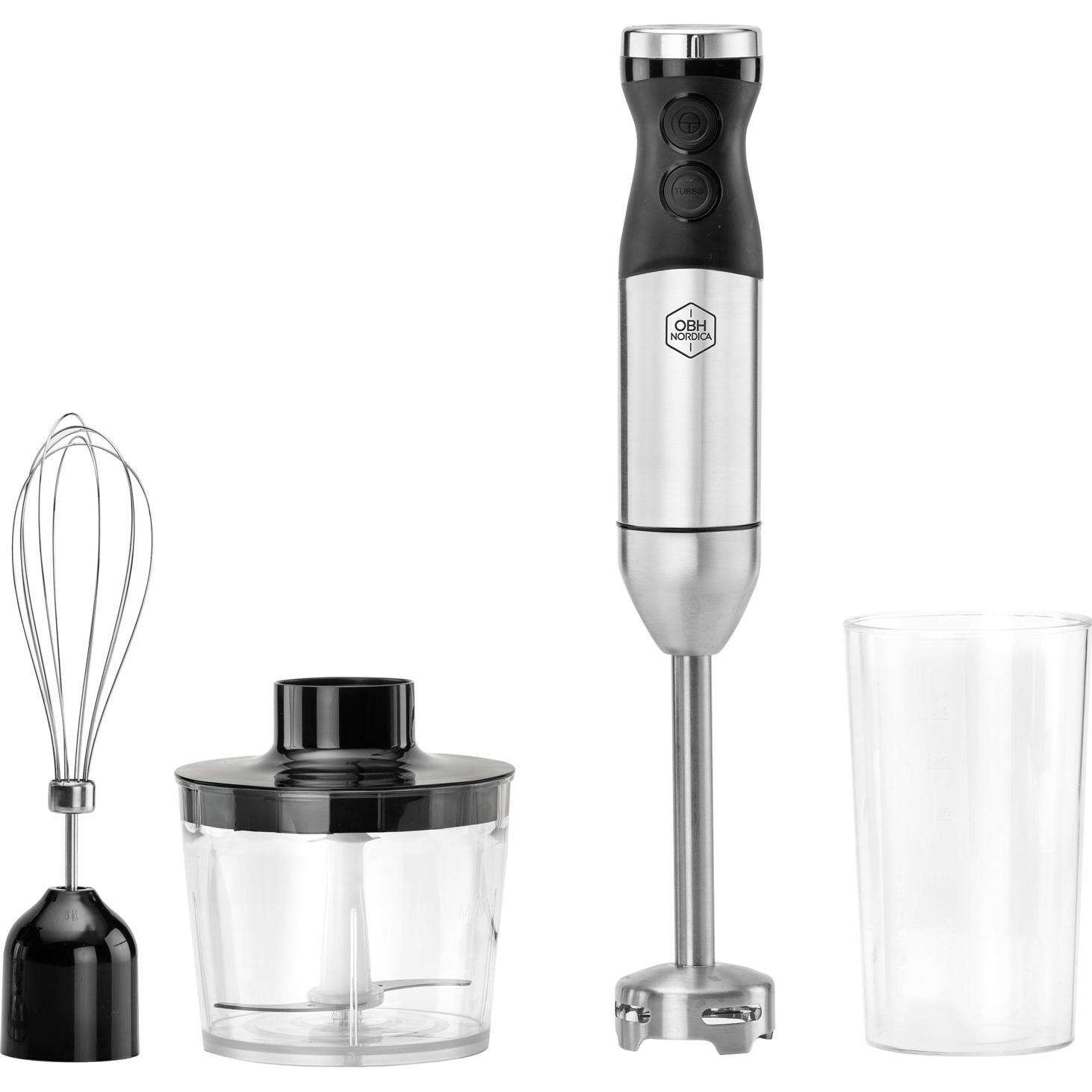 OBH Nordica Stavmixer Set 800W Elite Mix 7715, Stabmixer, Schwarz