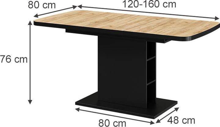 Produktbild Vicco Esszimmertisch Fenaro (80 x 120 x 77.30 cm)