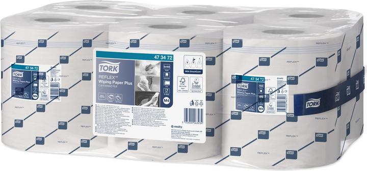 Actual product image Tork Reflex multi-purpose cleaning roll, 2-ply, white, 150.8 m (6x)