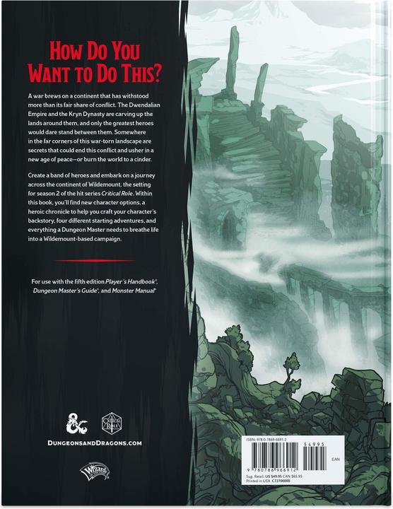Actual product image Enigma Dungeons & Dragons - Explorer"s Guide to Wildemount (D&D) (WTCC7270) (English)